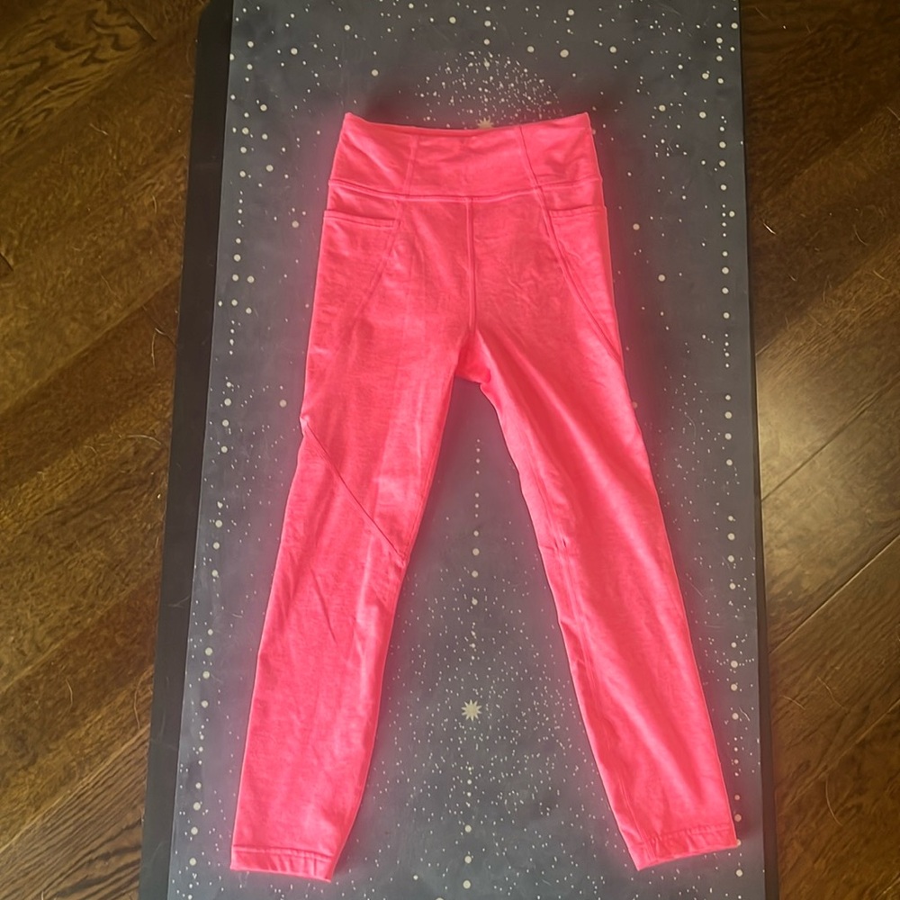 Joylab yoga pants neon hot pink size XS
